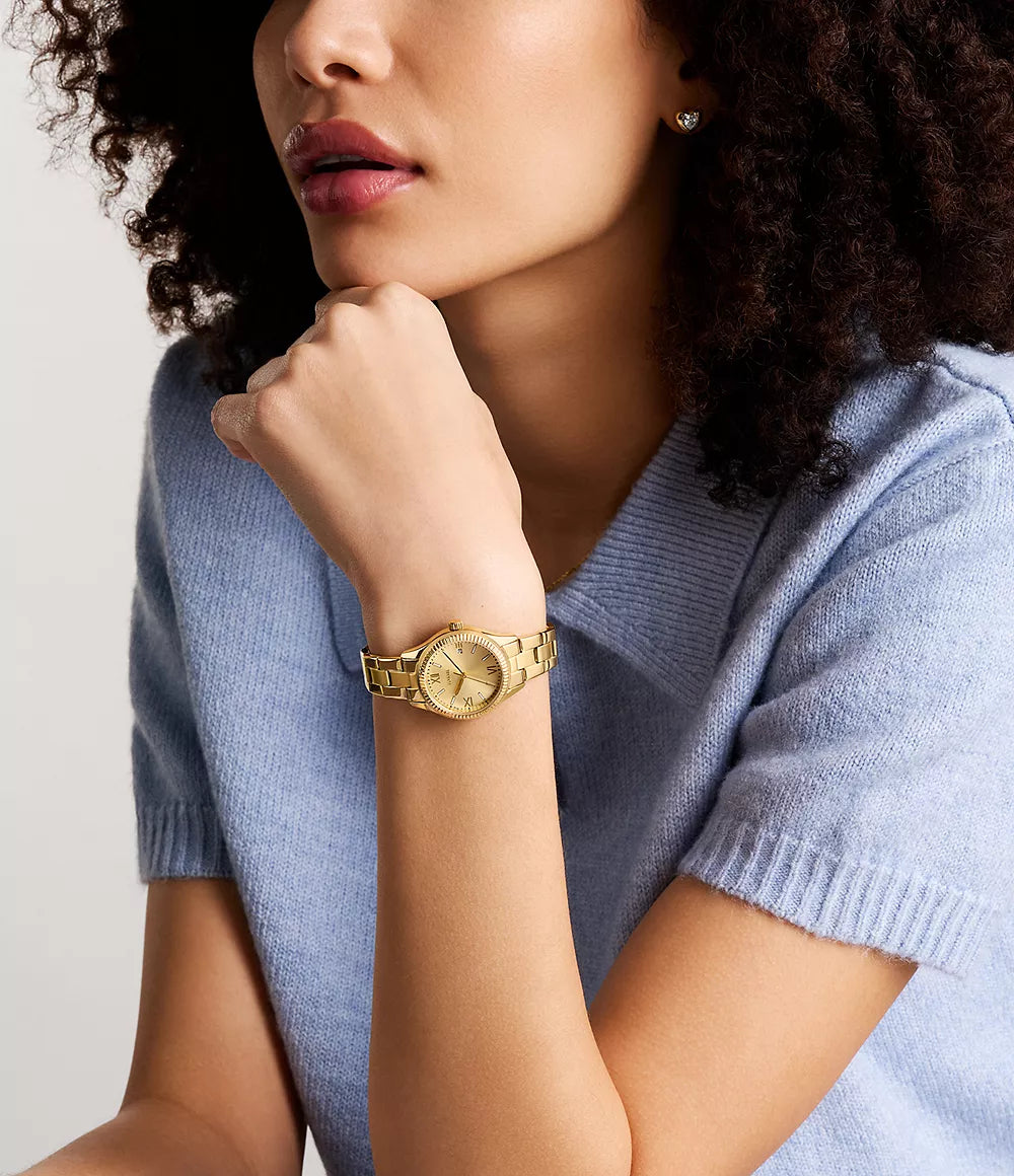 Fossil Rye de dama correa de metal 30 mm – BQ3638