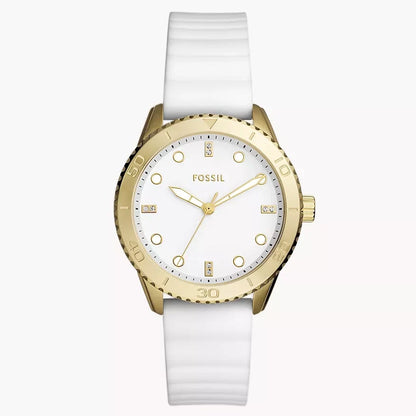 Fossil Dayle de dama pulsera de caucho – BQ3965