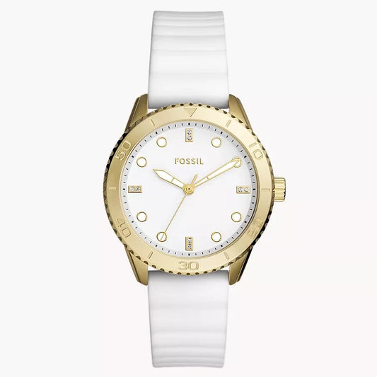 Fossil Dayle de dama pulsera de caucho – BQ3965