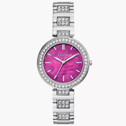 Fossil Karli de dama correa de acero inoxidable 34mm – BQ3984