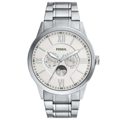 Fossil Flynn Moonphase de caballero banda de metal 48 mm – BQM7088