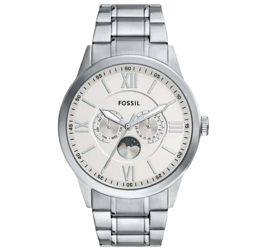 Fossil Flynn Moonphase de caballero banda de metal 48 mm – BQM7088