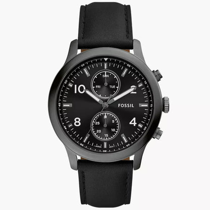 Fossil Bennett de hombre pulsera de piel 45 mm – BQM7089