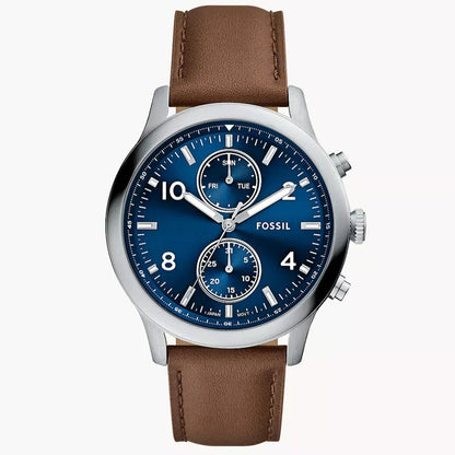Fossil Bennett de hombre pulsera de piel 45 mm – BQM7090