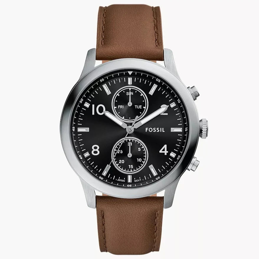 Fossil Bennett de hombre banda de piel 45 mm – BQM7091