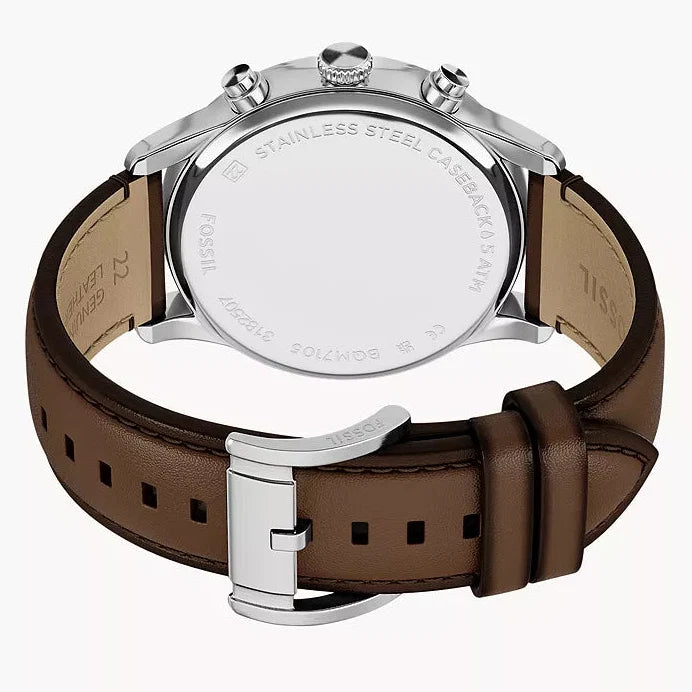 Fossil Bennett de hombre pulsera de cuero – BQM7105