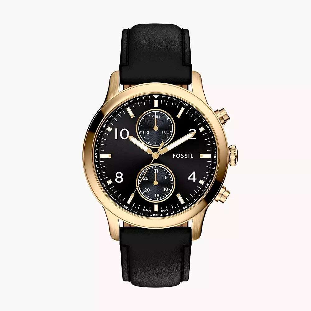 Fossil Bennet de hombre pulsera de cuero – BQM7106