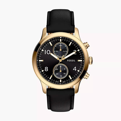 Fossil Bennet de hombre pulsera de cuero – BQM7106