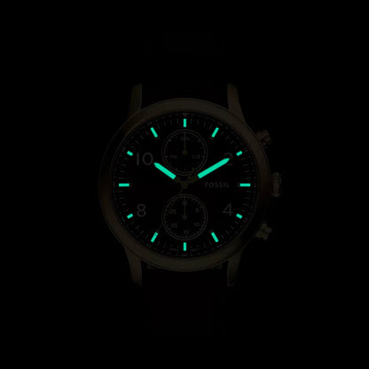 Fossil Bennet de hombre pulsera de cuero – BQM7106