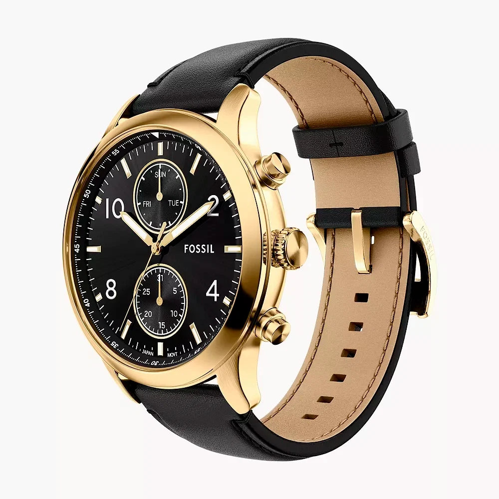 Fossil Bennet de hombre pulsera de cuero – BQM7106
