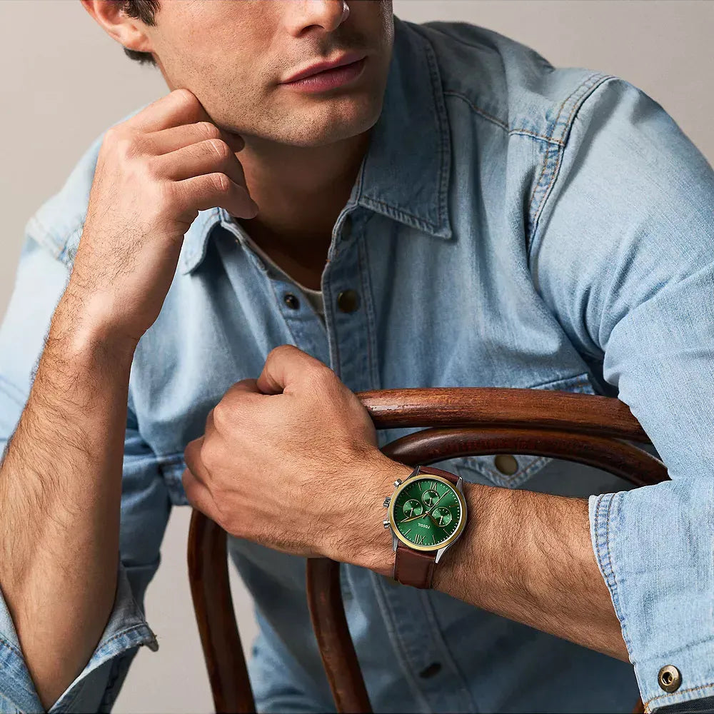 Fossil Fenmore de hombre correa de piel – BQM7122