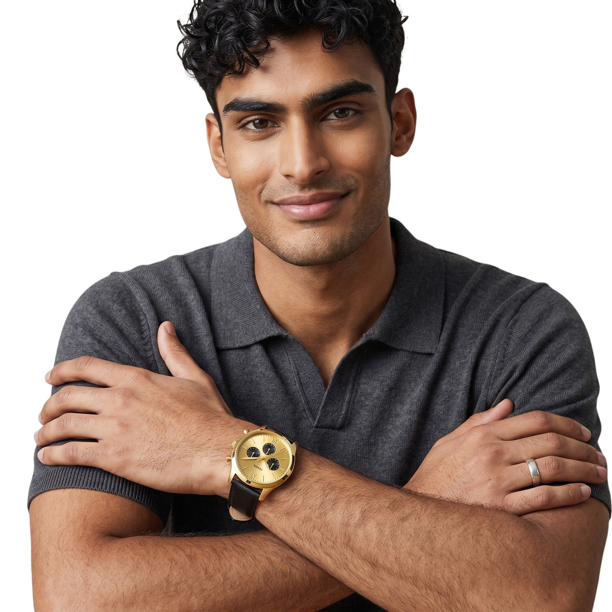Fossil Fenmore de hombre correa de piel – BQM7133