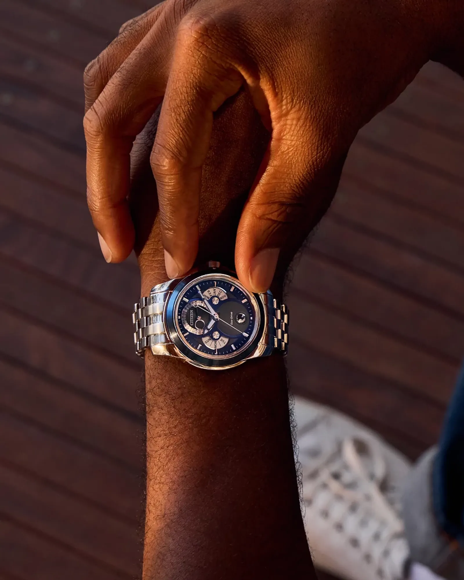 Citizen Calendrier Eco-Drive de hombre correa de metal – BU0088-51H