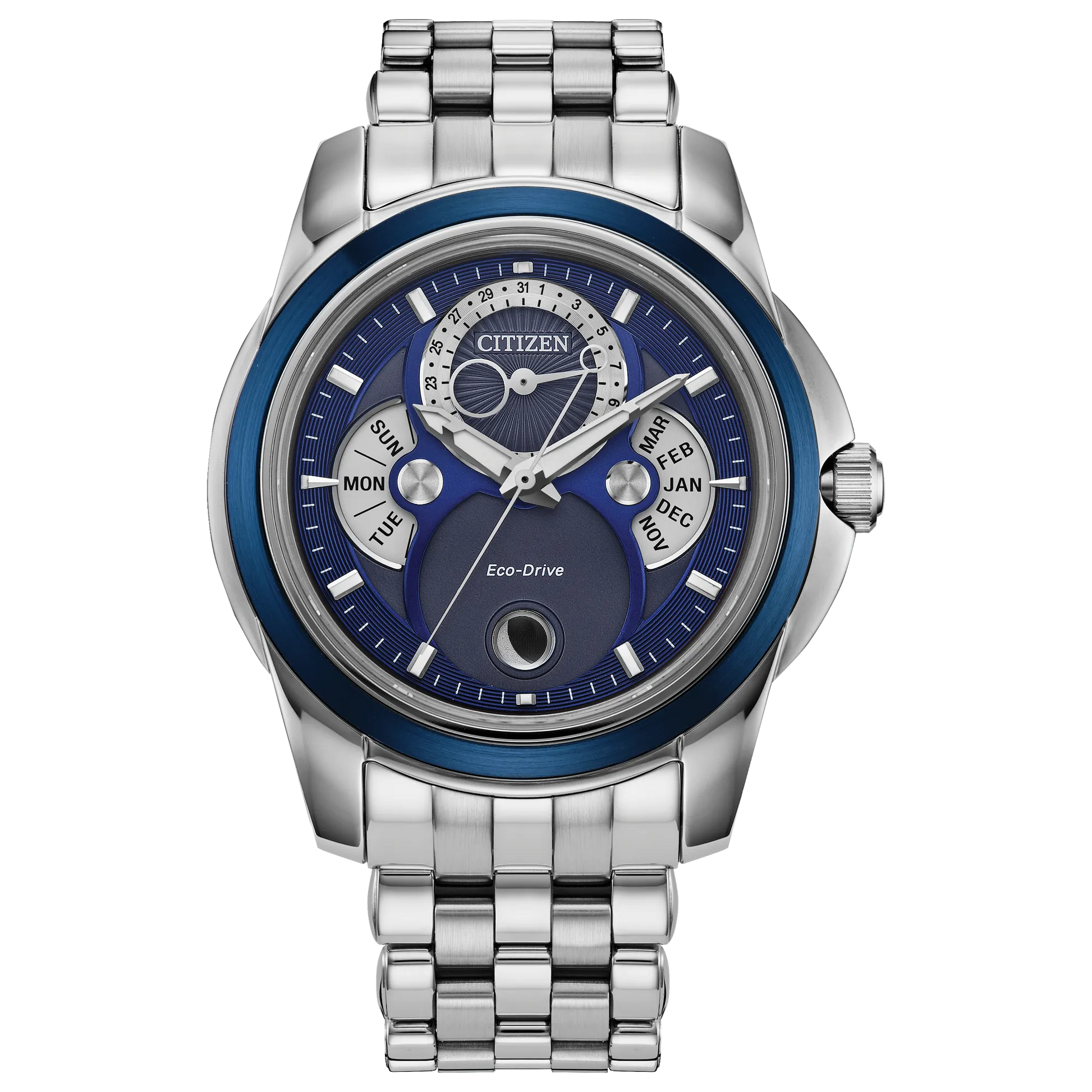 Citizen Calendrier Eco-Drive de hombre correa de metal – BU0088-51H