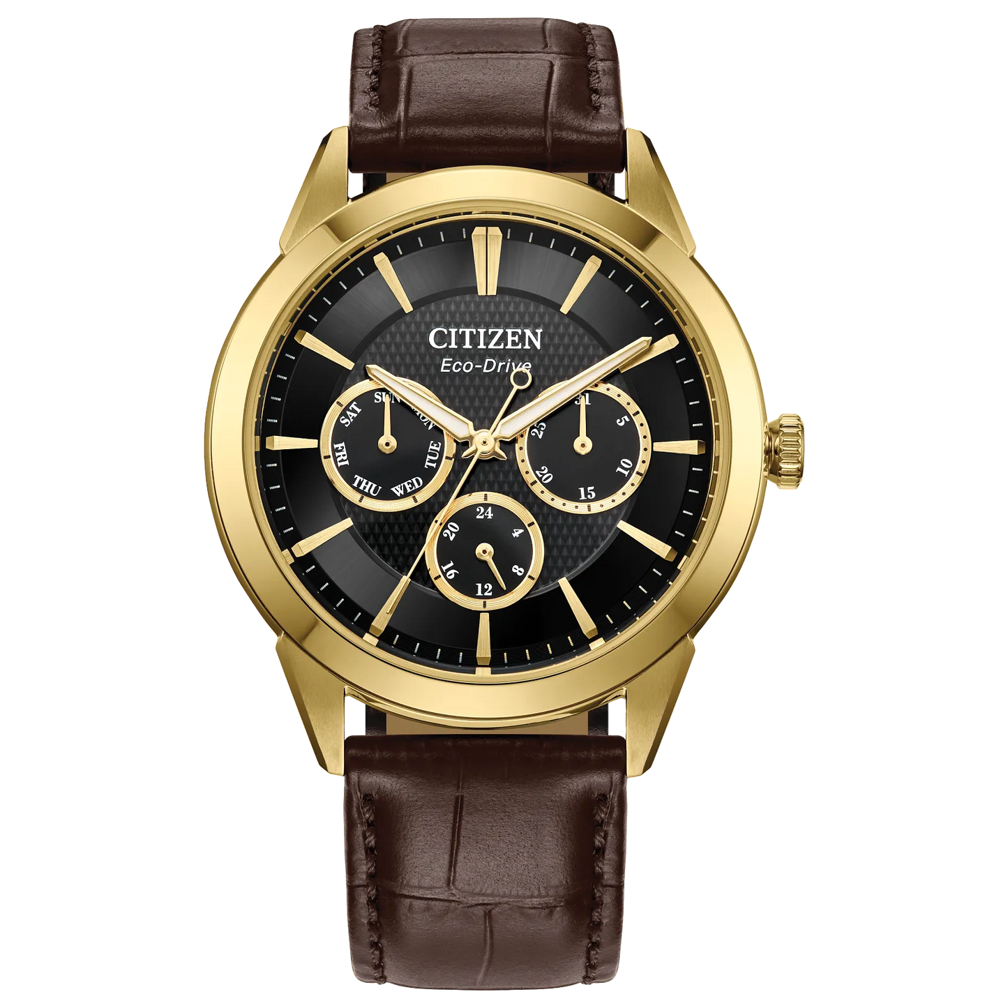 BU2112-06E Reloj Citizen Rolan de hombre pulsera de piel 40 mm Eco-drive