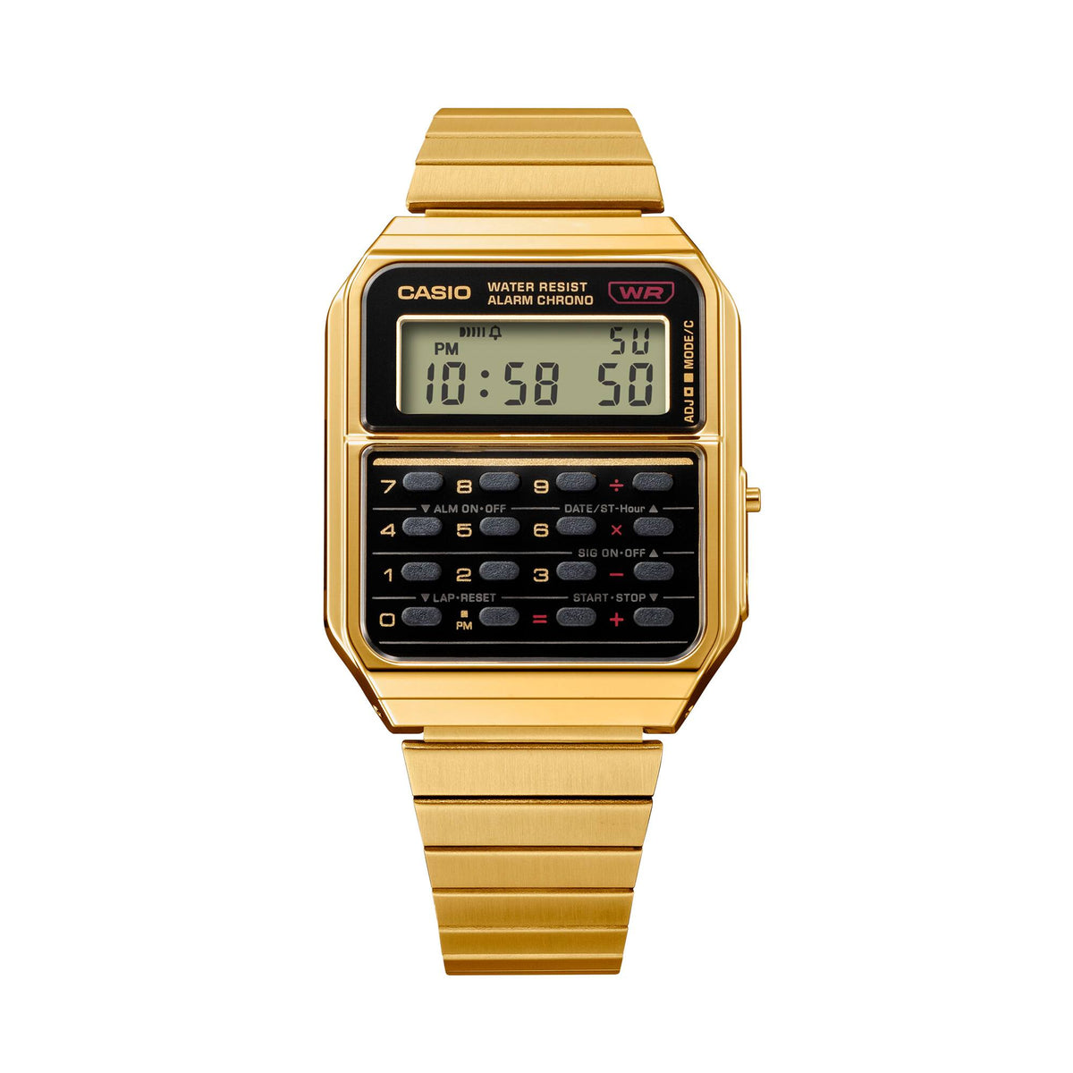 Casio Unisex Calculadora Alarma Cronógrafo – CA-500WEG-1A