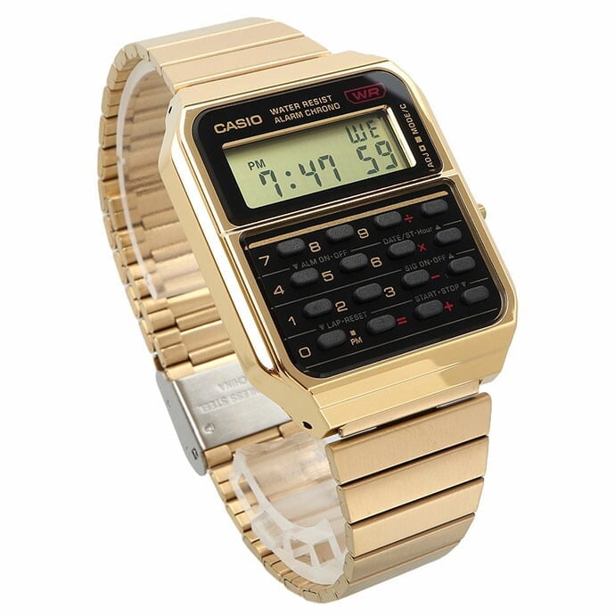 Casio Unisex Calculadora Alarma Cronógrafo – CA-500WEG-1A