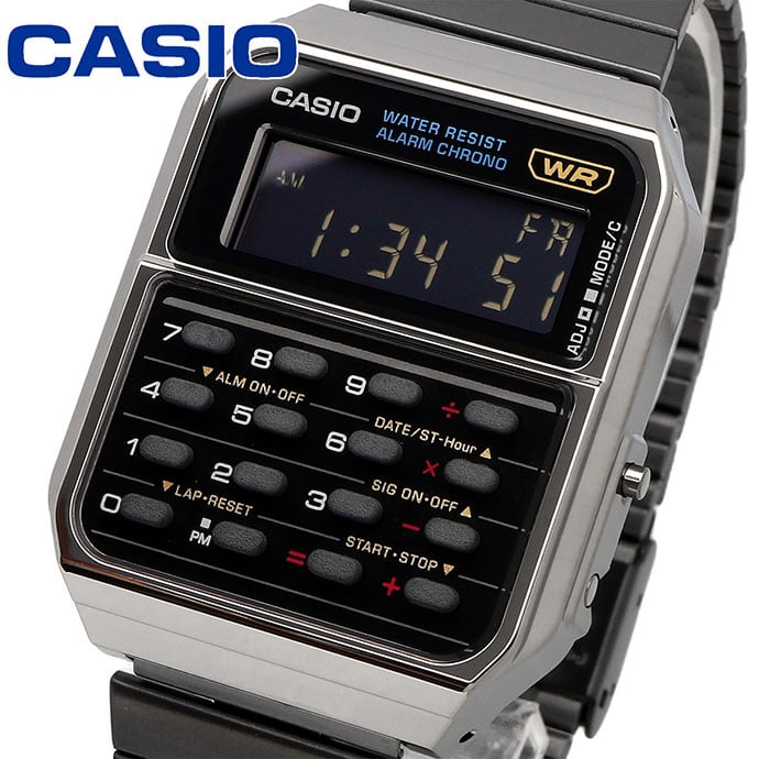 Casio Unisex Calculadora Alarma Cronógrafo – CA-500WEGG-1B