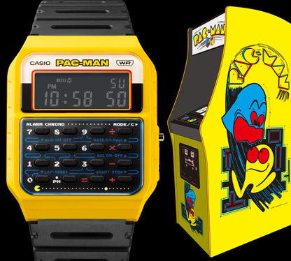 Casio unisex pulsera de caucho Pac-Man – CA-53WPC-1B