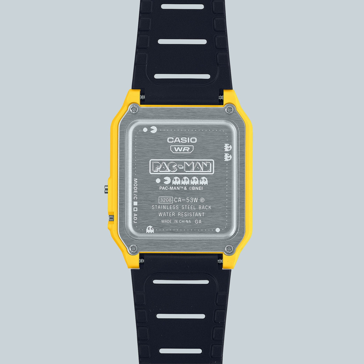 Casio unisex pulsera de caucho Pac-Man – CA-53WPC-1B