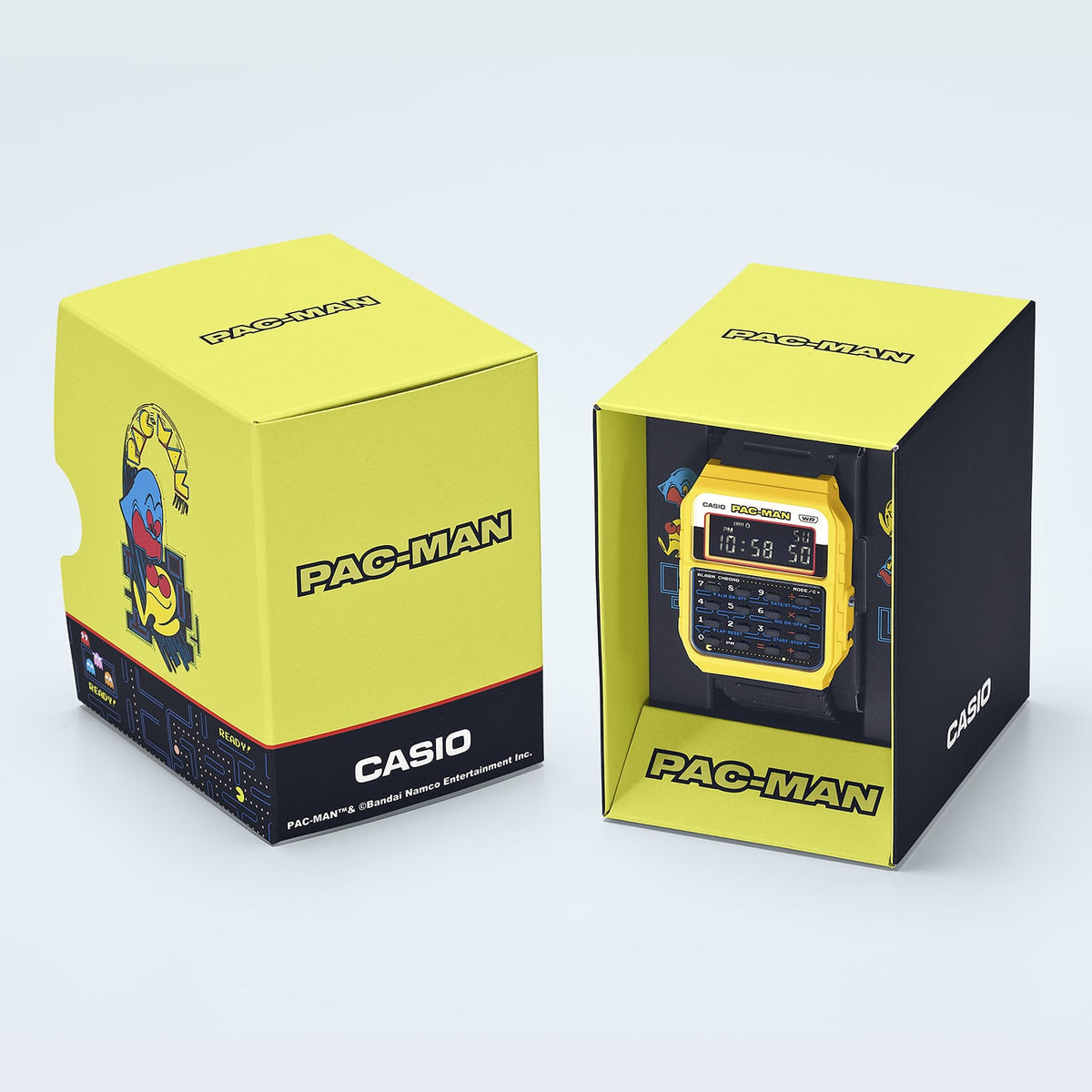 Casio unisex pulsera de caucho Pac-Man – CA-53WPC-1B