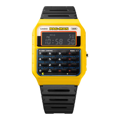 Casio unisex pulsera de caucho Pac-Man – CA-53WPC-1B