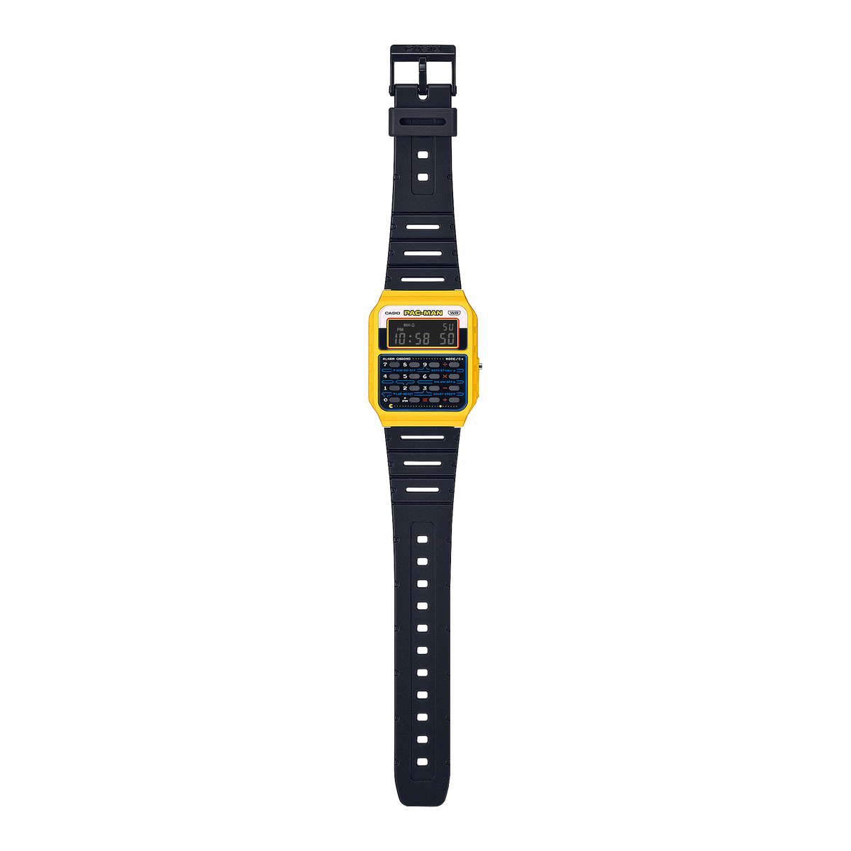 Casio unisex pulsera de caucho Pac-Man – CA-53WPC-1B