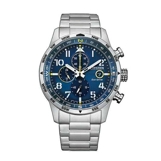Citizen Avion de hombre pulsera de metal Eco-Drive – CA0790-59L