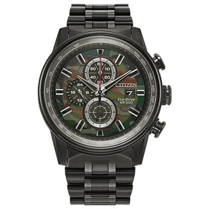 Citizen Nighthawk Eco-drive de hombre correa de metal – CA0805-53X