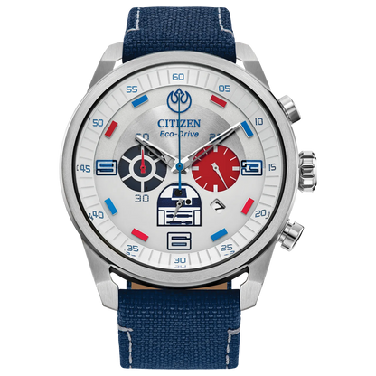 Citizen R2-D2 de Star Wars pulsera tela Eco-drive – CA4219-03W