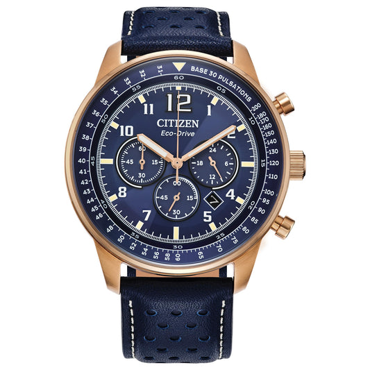 Citizen Eco-Drive de hombre correa de cuero – CA4503-00L