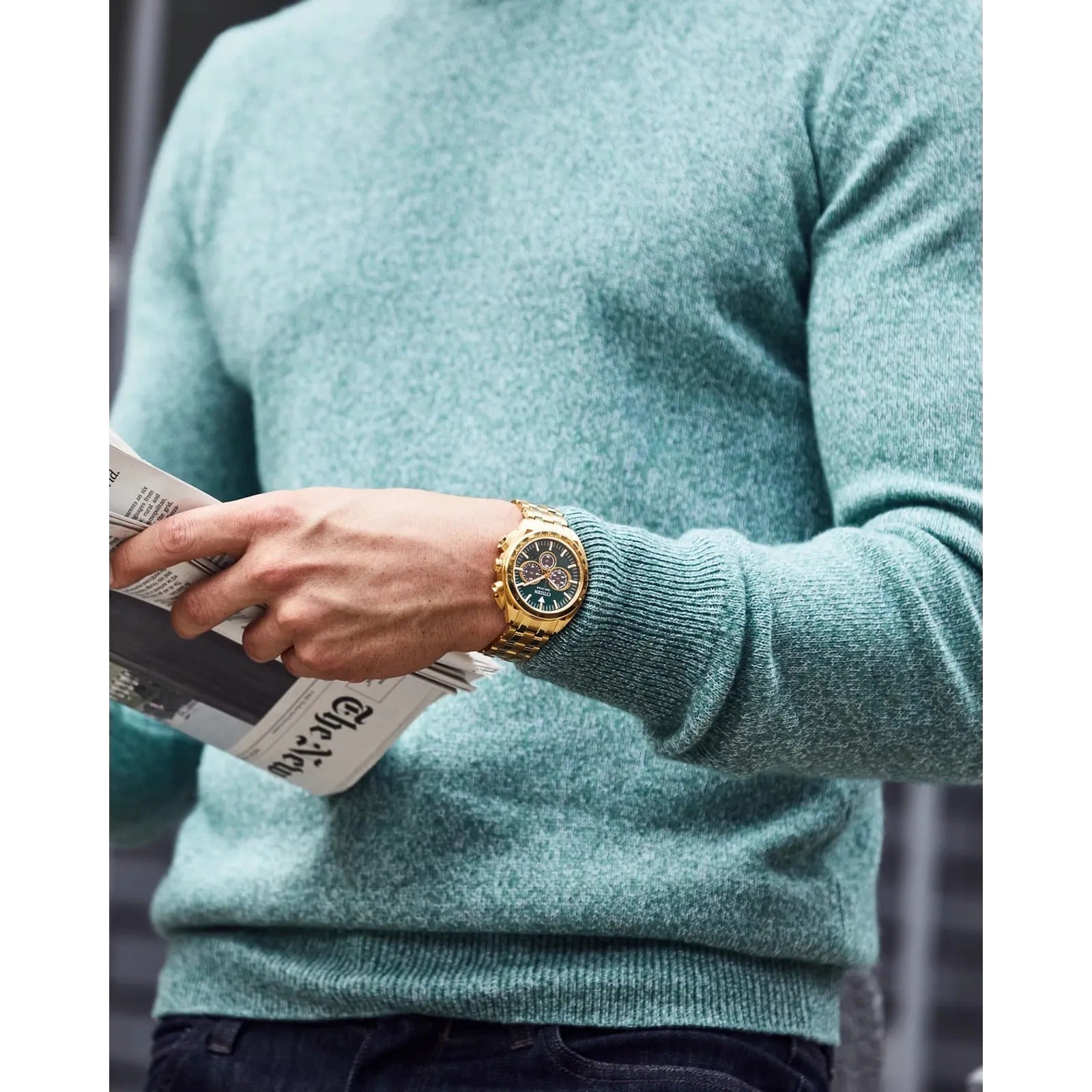 Citizen Eco-drive para hombre pulsera de acero inoxidable – CA4542-59X