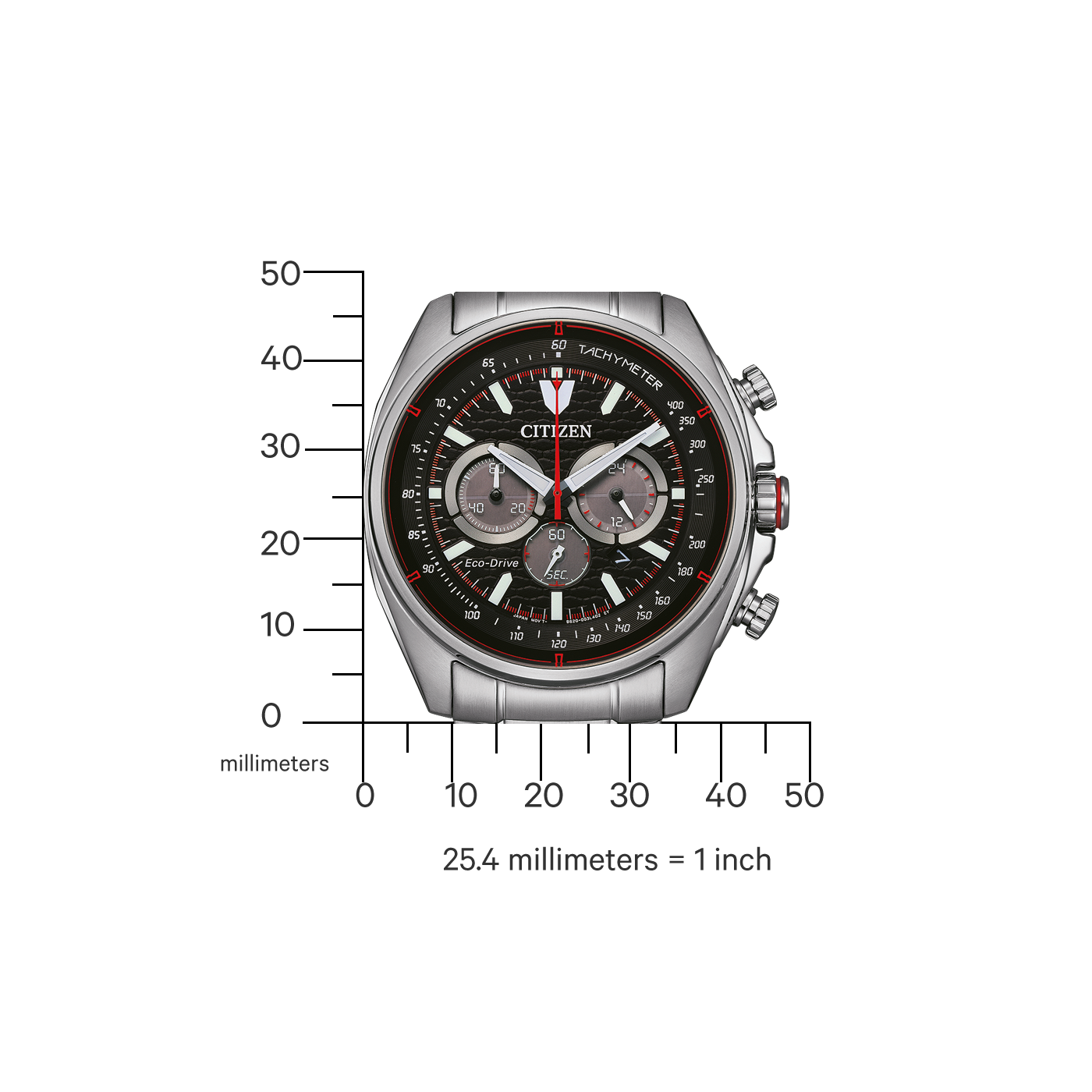 Citizen Sport Casual Eco-drive de caballero pulsera de metal – CA4561-89E