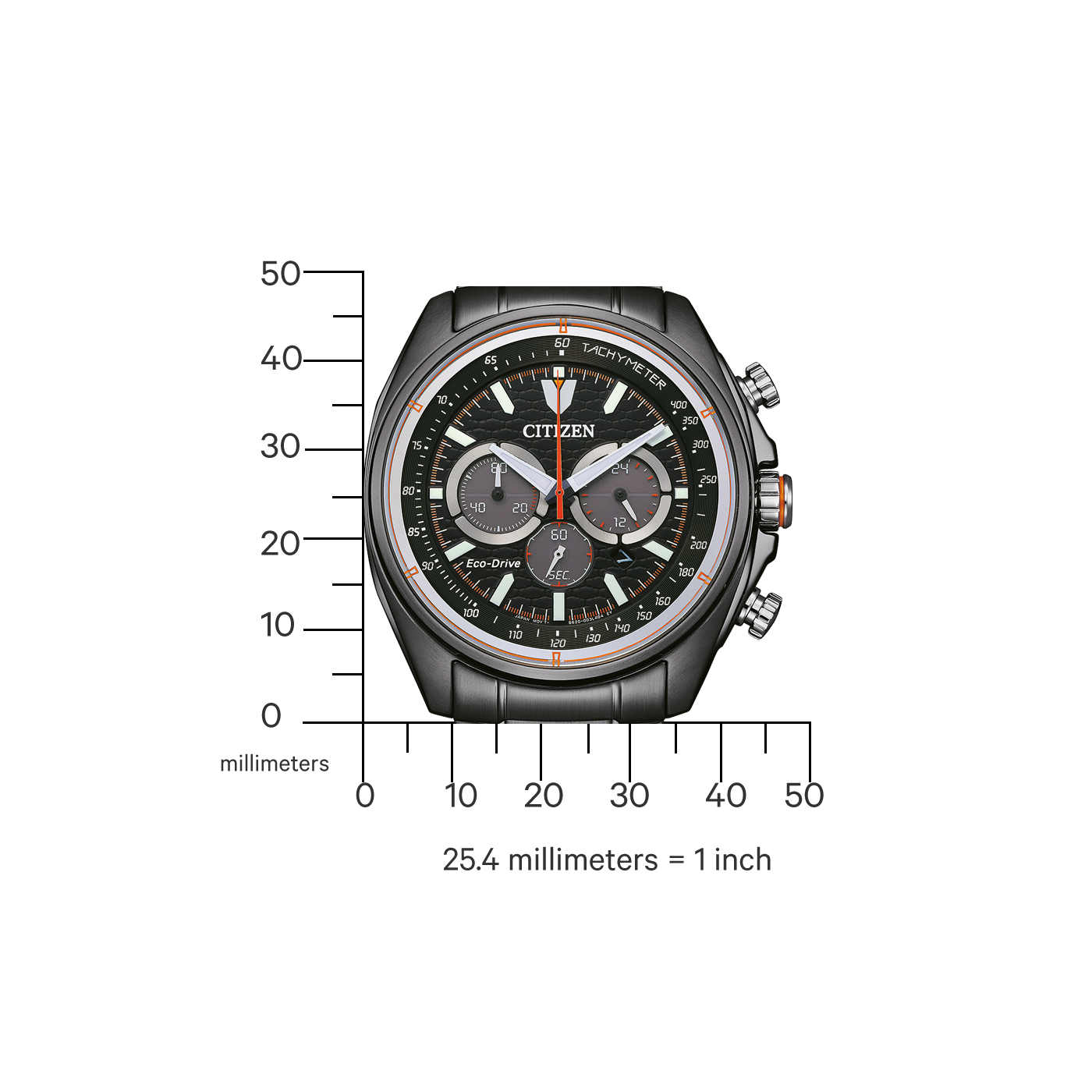 Citizen Sport Casual Eco-drive de caballero pulsera de acero inoxidable – CA4567-82H