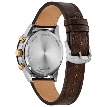 Citizen Terra Force de hombre correa de cuero – CA4746-08X