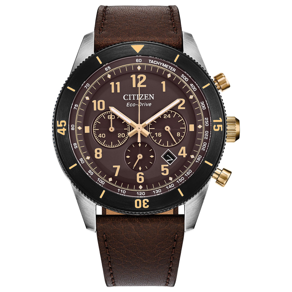 Citizen Terra Force de hombre correa de cuero – CA4746-08X