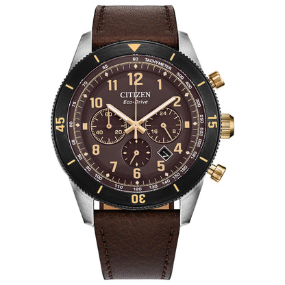 Citizen Terra Force de hombre correa de cuero – CA4746-08X