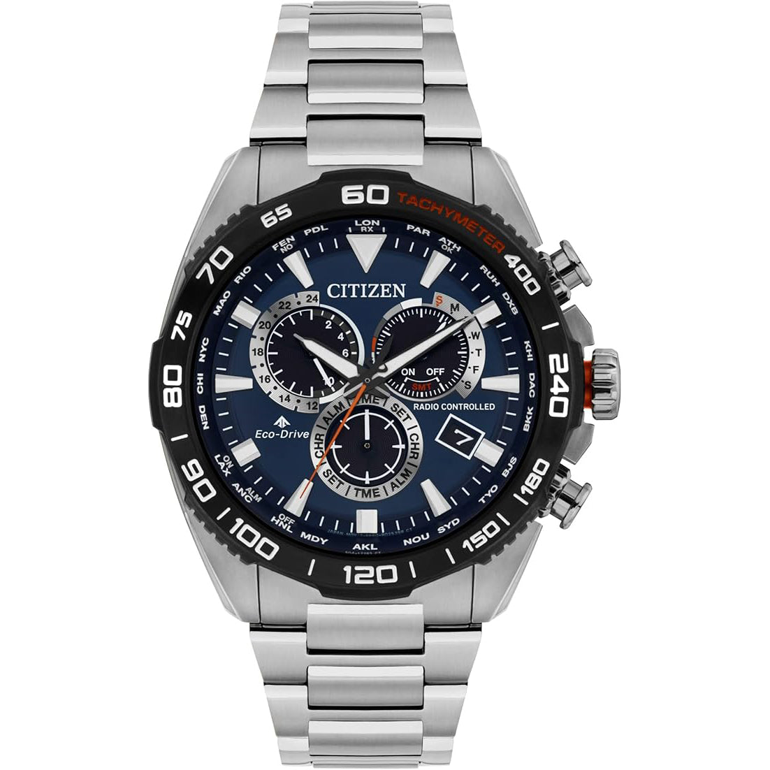 Citizen Eco-Drive de caballero pulsera de metal 45mm – CB5034-58L
