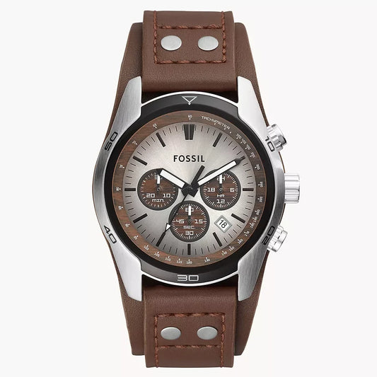 Fossil Coachman de caballero banda de cuero 45 mm – CH2565