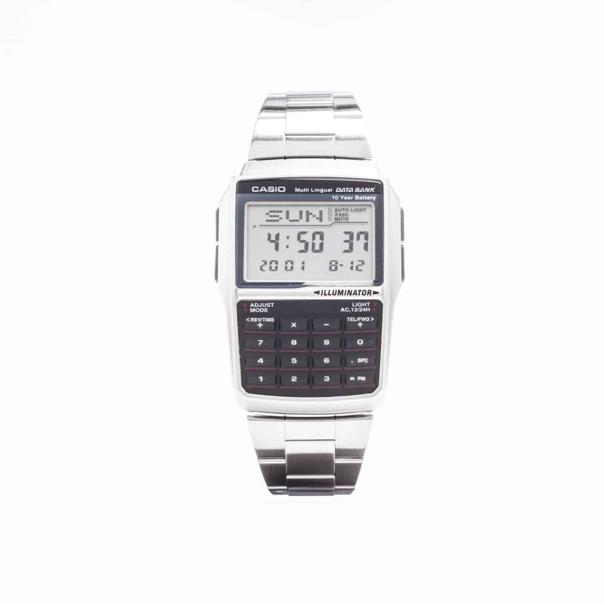 Casio para Caballero, Illuminator Data Bank 10 Años de Batería – DBC-32D-1A