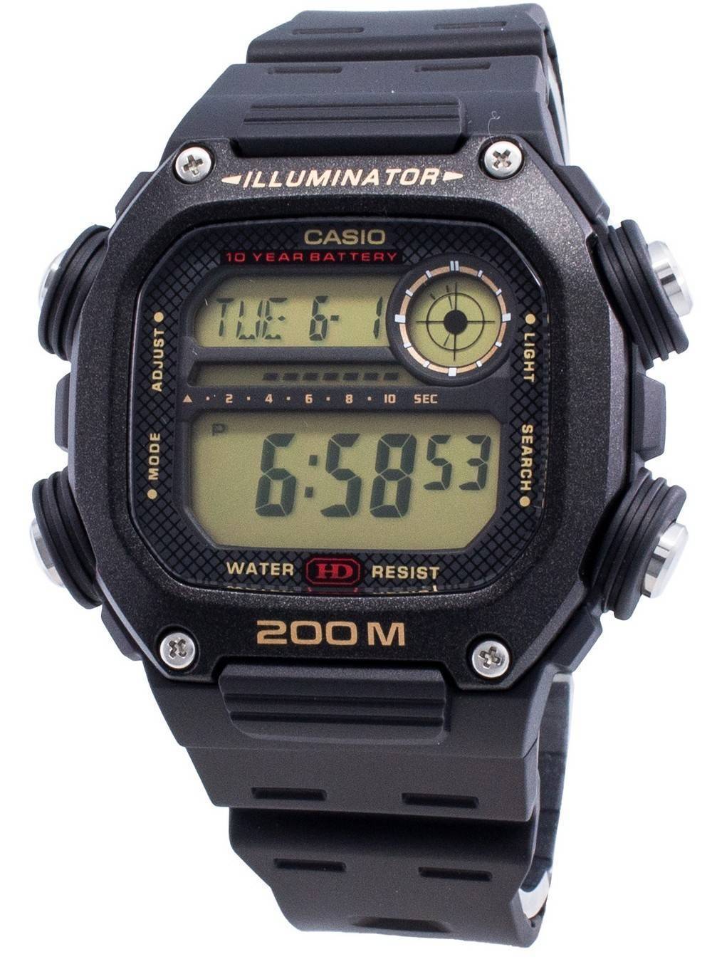 Casio para Hombre, Illuminator 10 Años de Batería – DW-291H-9AV