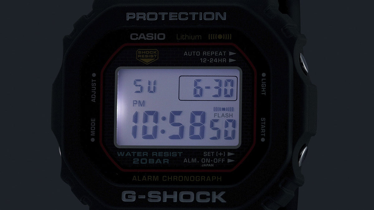 G-Shock de hombre correa de caucho – DW-5000R-1A