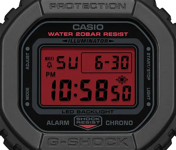 G-Shock Unisex pulsera de caucho – DW-5600BBR-1