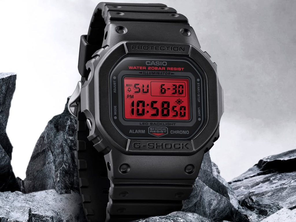 G-Shock Unisex pulsera de caucho – DW-5600BBR-1
