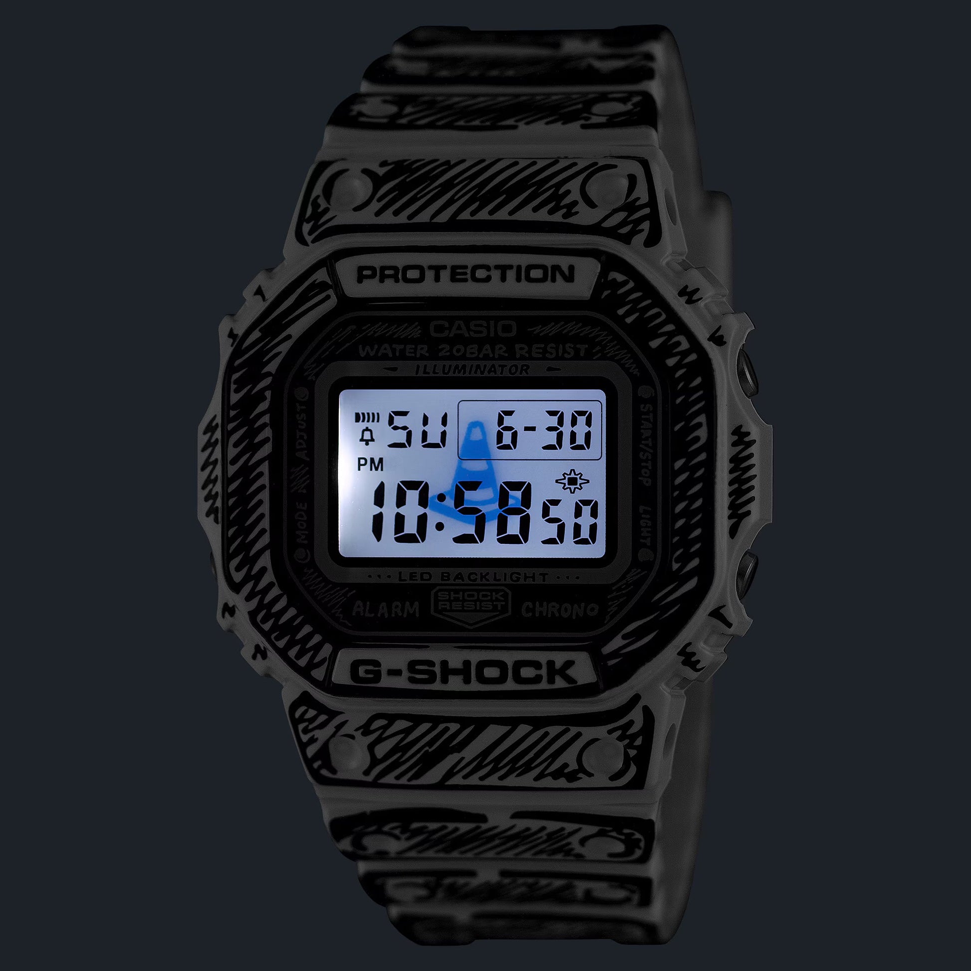 G-Shock de hombre correa de silicona – DW-5600JV-7