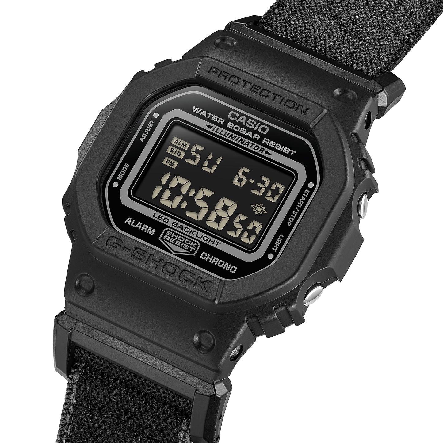 G-Shock de hombre pulsera de tela – DW-5600MNC-1