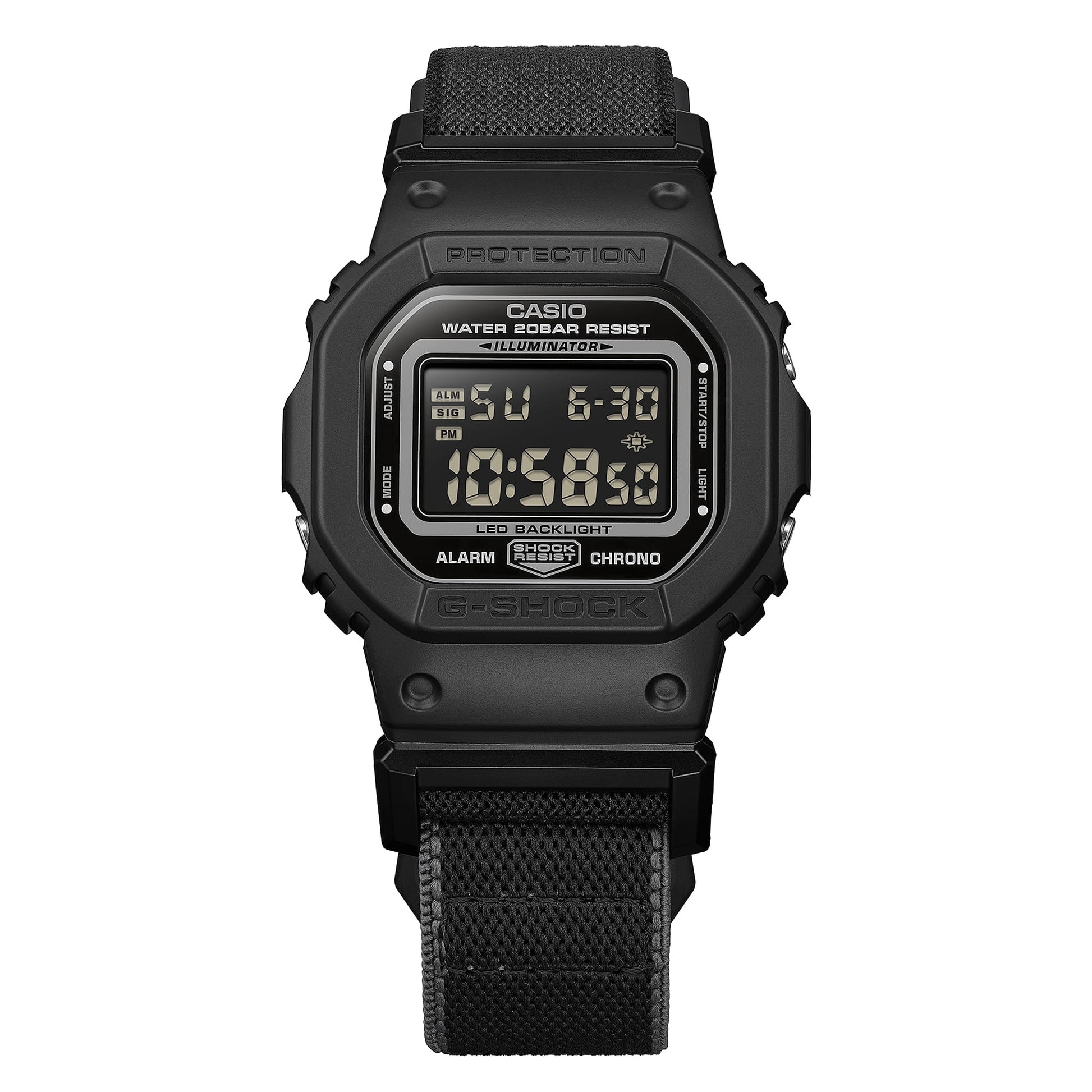 G-Shock de hombre pulsera de tela – DW-5600MNC-1