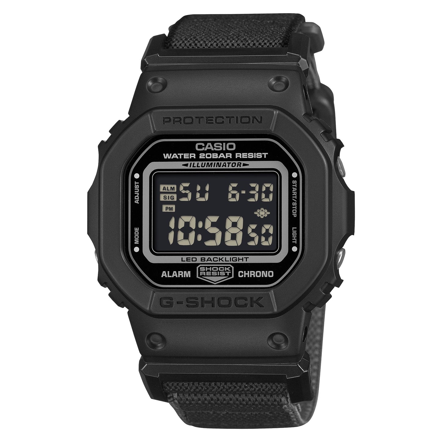 G-Shock de hombre pulsera de tela – DW-5600MNC-1