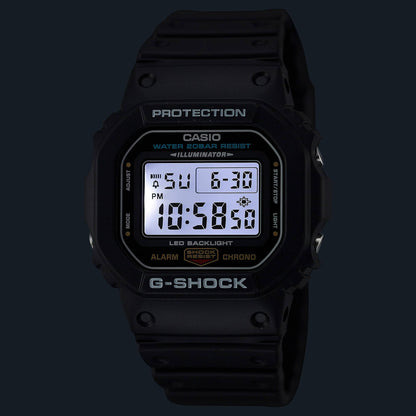 G-Shock Pulsera de Caucho para Caballero Digital – DW-5600UE-1