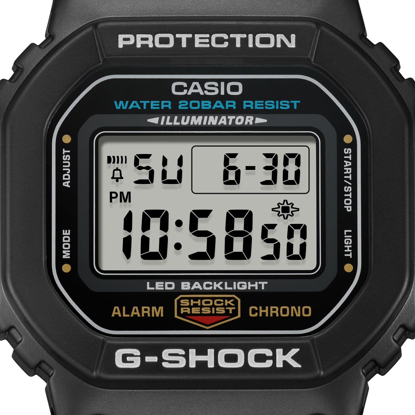 G-Shock Pulsera de Caucho para Caballero Digital – DW-5600UE-1
